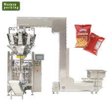 Packmaschine mit Kartoffelchips mit Stickstoffspülvorrichtung